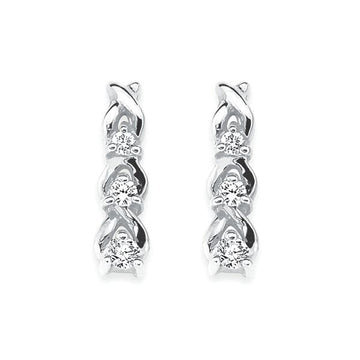 14k White Gold Earrings