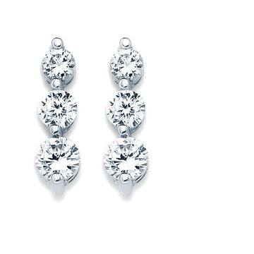 14k White Gold Earrings