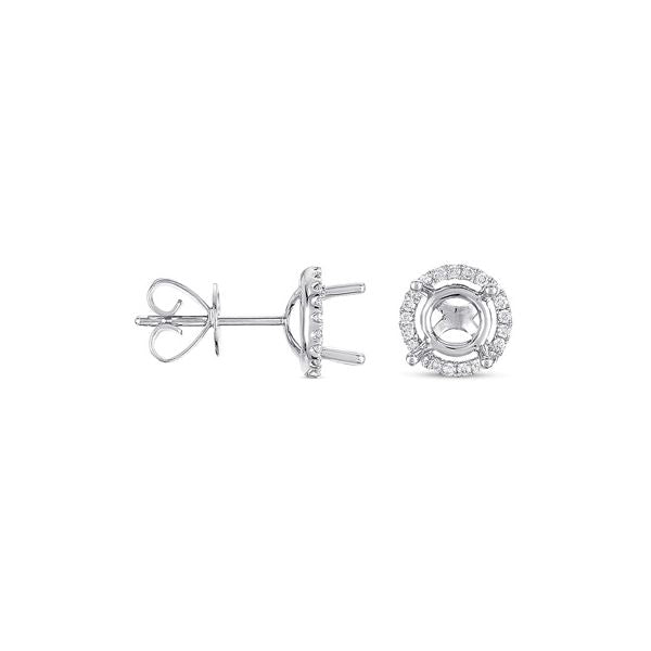 Four Prong Earring Setting For 2.0ct Tw