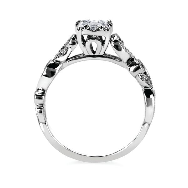 14k White Gold Bridal Set