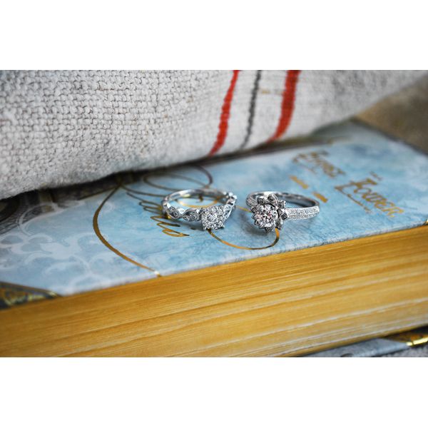 14k White Gold Bridal Set