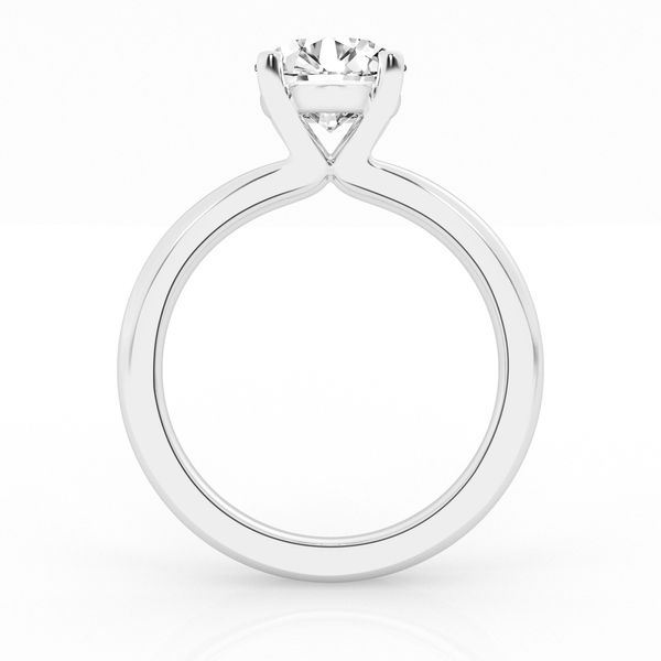 14K White Gold Solitaire Engagement Ring