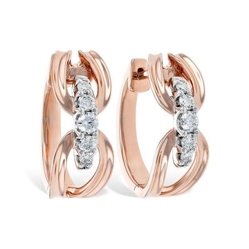14KT Gold Diamond Earrings