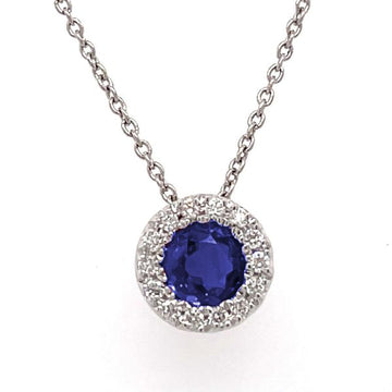 Sapphire & Diamond Necklace
