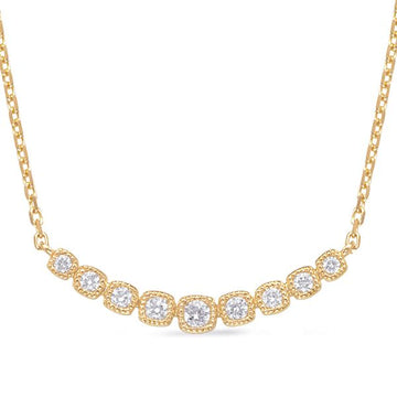 Yellow Gold Diamond Necklace