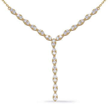 Yellow Gold Diamond Necklace