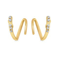 14k Yellow Gold Hoop Earrings