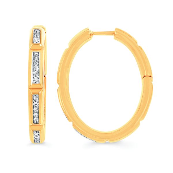 14k Yellow Gold Hoop Earrings