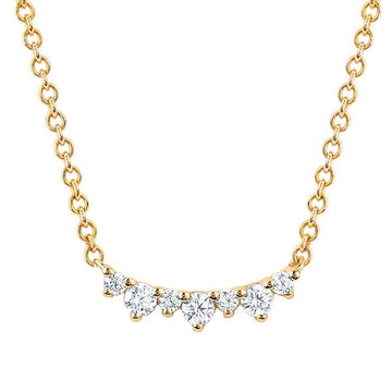 14k Yellow Gold Diamond Pendant