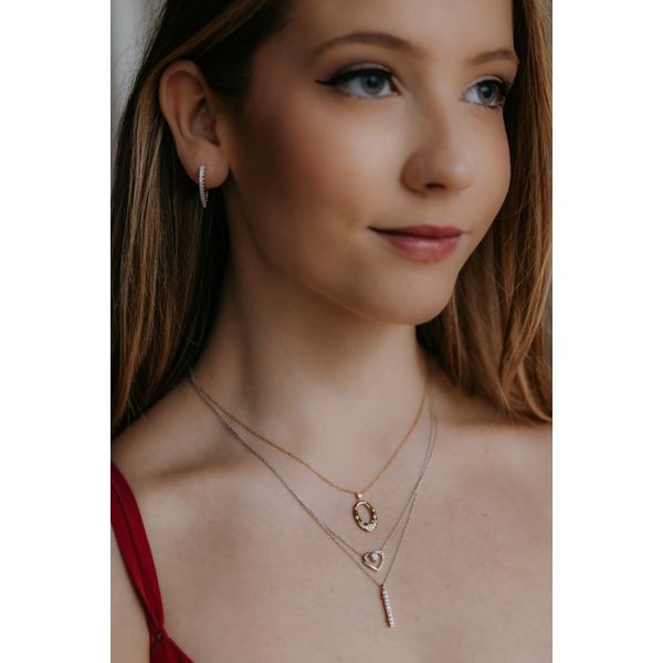 14k Yellow Gold Diamond Pendant