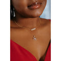 14k Yellow Gold Diamond Pendant