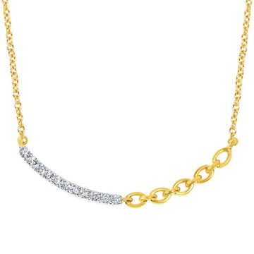 14k Yellow Gold Diamond Pendant