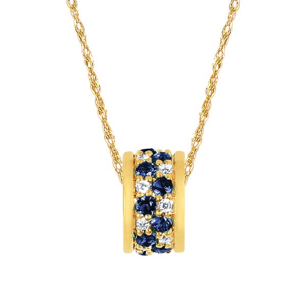 14k Yellow Gold Diamond Pendant