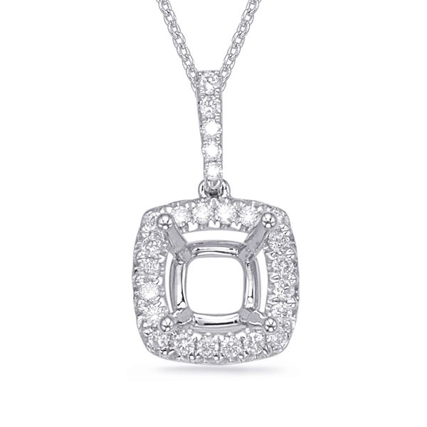 Diamond Pendant For 5.2mm Cushion