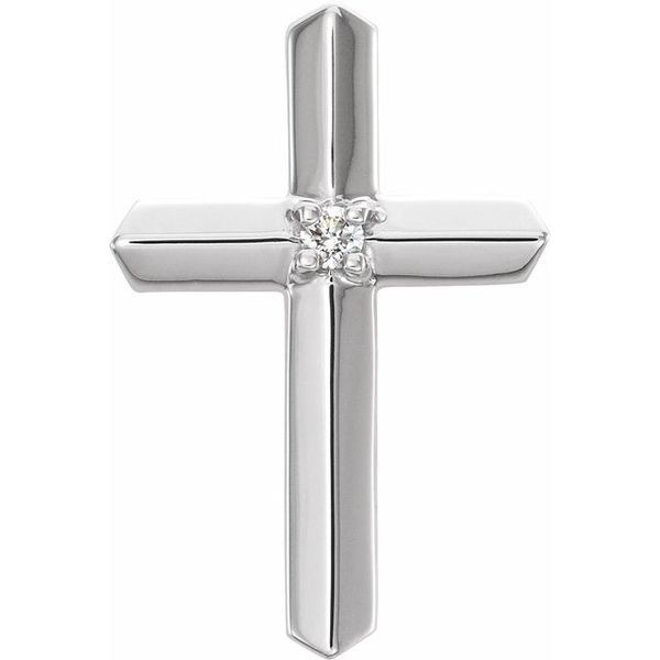 Solitaire Cross Pendant