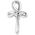 Solitaire Cross Pendant