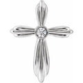 Bezel-Set Cross Pendant