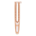 Milgrain Stackable Cross Ring