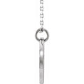 Pierced Cross Disc Necklace