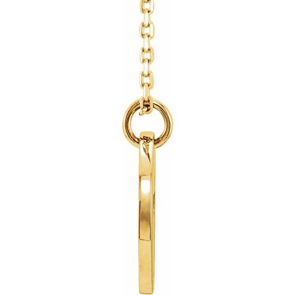 Pierced Cross Disc Necklace